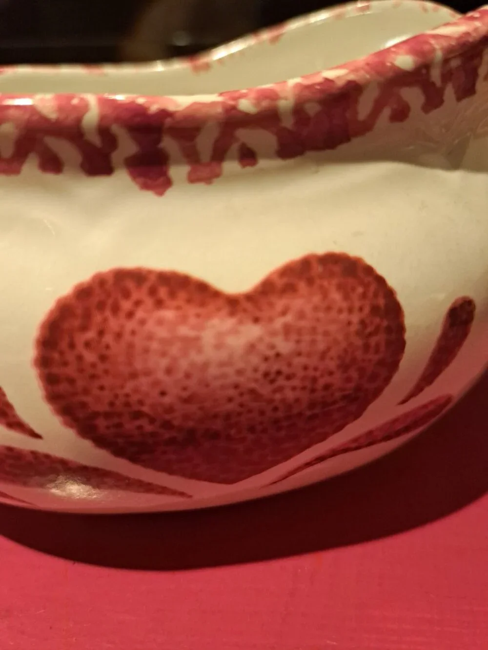 Stoneware Sponge Gravy Boat